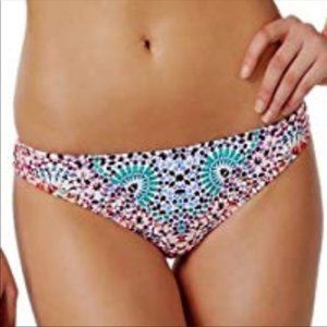 NWT BarIII Atltas Mosaic Teal Coral Bikini Bottom